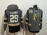 Vegas Golden Knights #29 Marc-Andre Fleury Gray All Stitched Hooded Sweatshirt,baseball caps,new era cap wholesale,wholesale hats